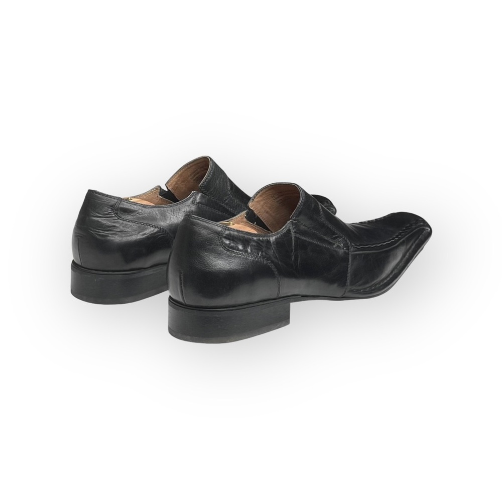 Stacy Adams Square Toe Dress Shoe Booties Black Leather Shooties 13D - Picture 2 of 16